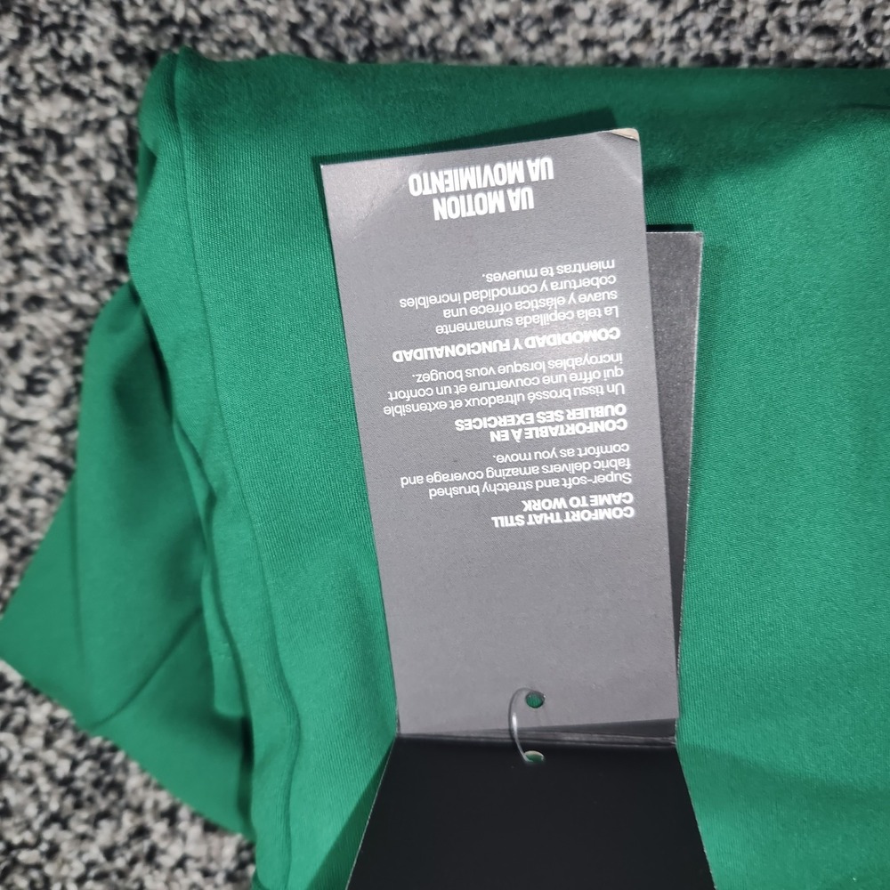 Under Armour Motion Athletic Dress Built-In Bra &Shorts Pocket Size S Green Nwt - Picture 16 of 16